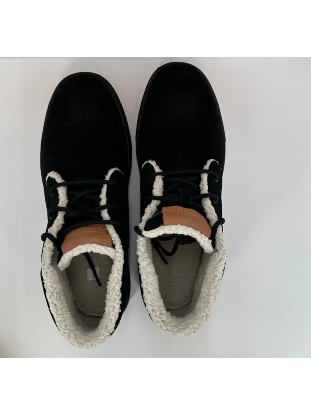 Timberland Men's Ashwood Park Warm-Lined Suede Chukka Boots sz 11 Black Lace-up